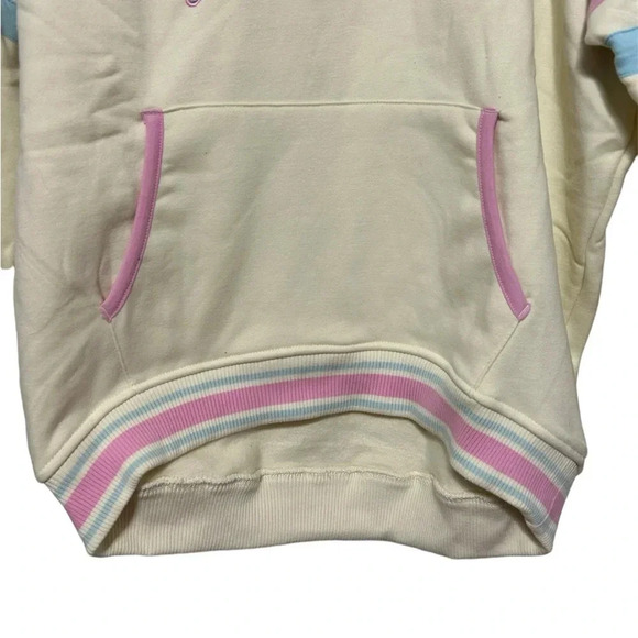 Russell Athletic Womens Vintage White Graphic Logo Hooded Sweatshirt Size Small - Picture 5 of 7